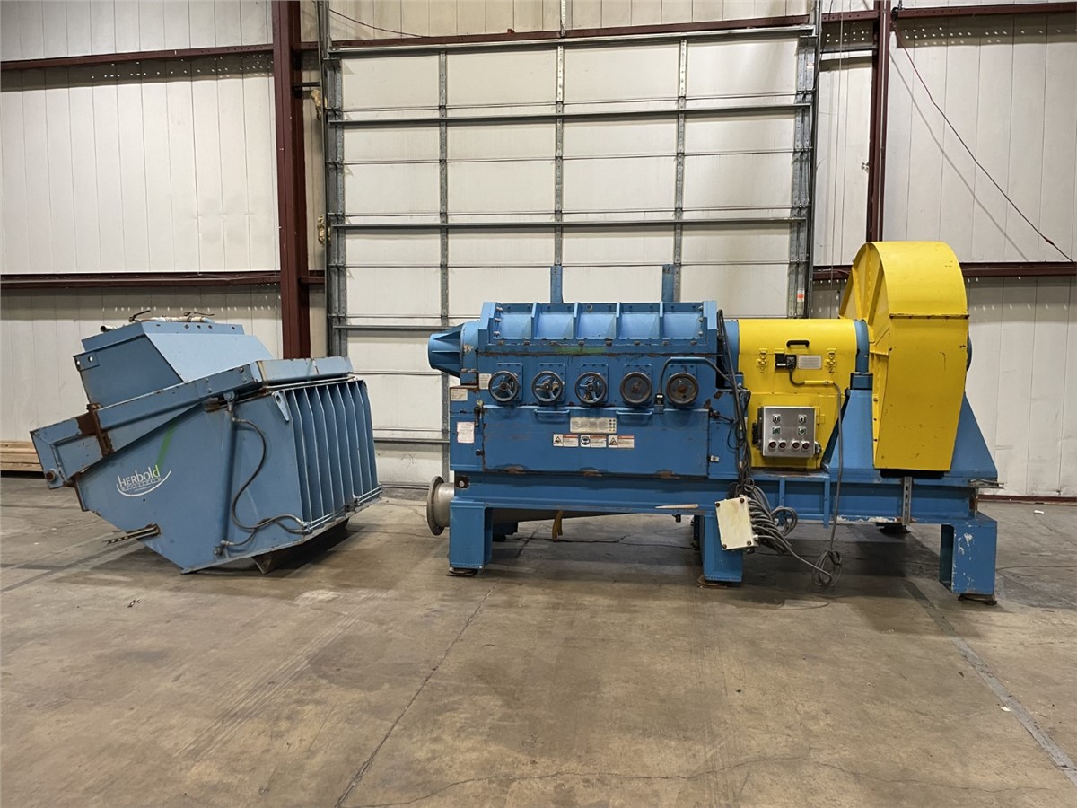 24.7" x 56" Herbold #HGM60/145, Closed Rotor Granulator, Hog Style, (24) Cutters, 250 HP, 200 RPM, 2010 - Image 1