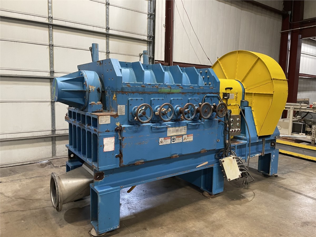 24.7" x 56" Herbold #HGM60/145, Closed Rotor Granulator, Hog Style, (24) Cutters, 250 HP, 200 RPM, 2010 - Image 7