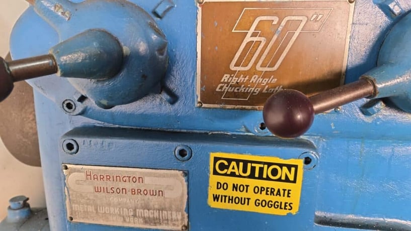 60" Lodge & Shipley #T60, right angle lathe, 52.5" carriage travel, 8" compound travel, 20 HP - Image 6
