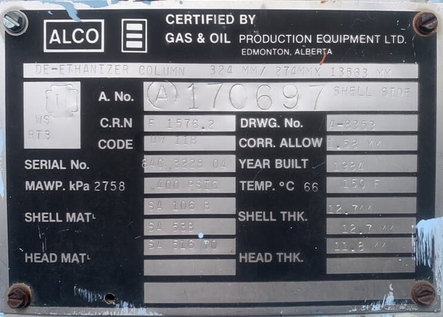 Refrigeration Plant, 5 mmscfd, 1250 psig, Alco, skid, 1984 - Image 10