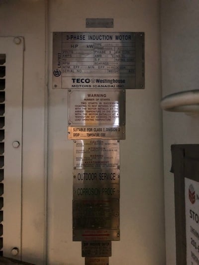 1750 HP 1785 RPM Teco Westinghouse, Frame 500A (2 available) - Image 3