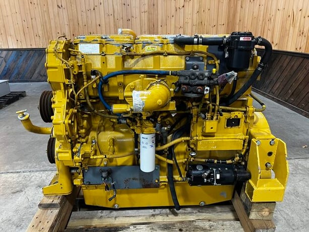 630 HP Caterpillar #C18, industrial engine, sound attenuated enclosure 1, 14" flywheel, 2014 - Image 4