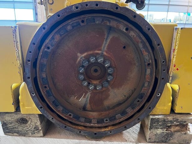 630 HP Caterpillar #C18, industrial engine, sound attenuated enclosure 1, 14" flywheel, 2014 - Image 6