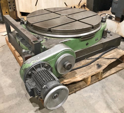 31.5" Walter #RTL-800MG, plain motorized rotary table, T-slotted - Image 3