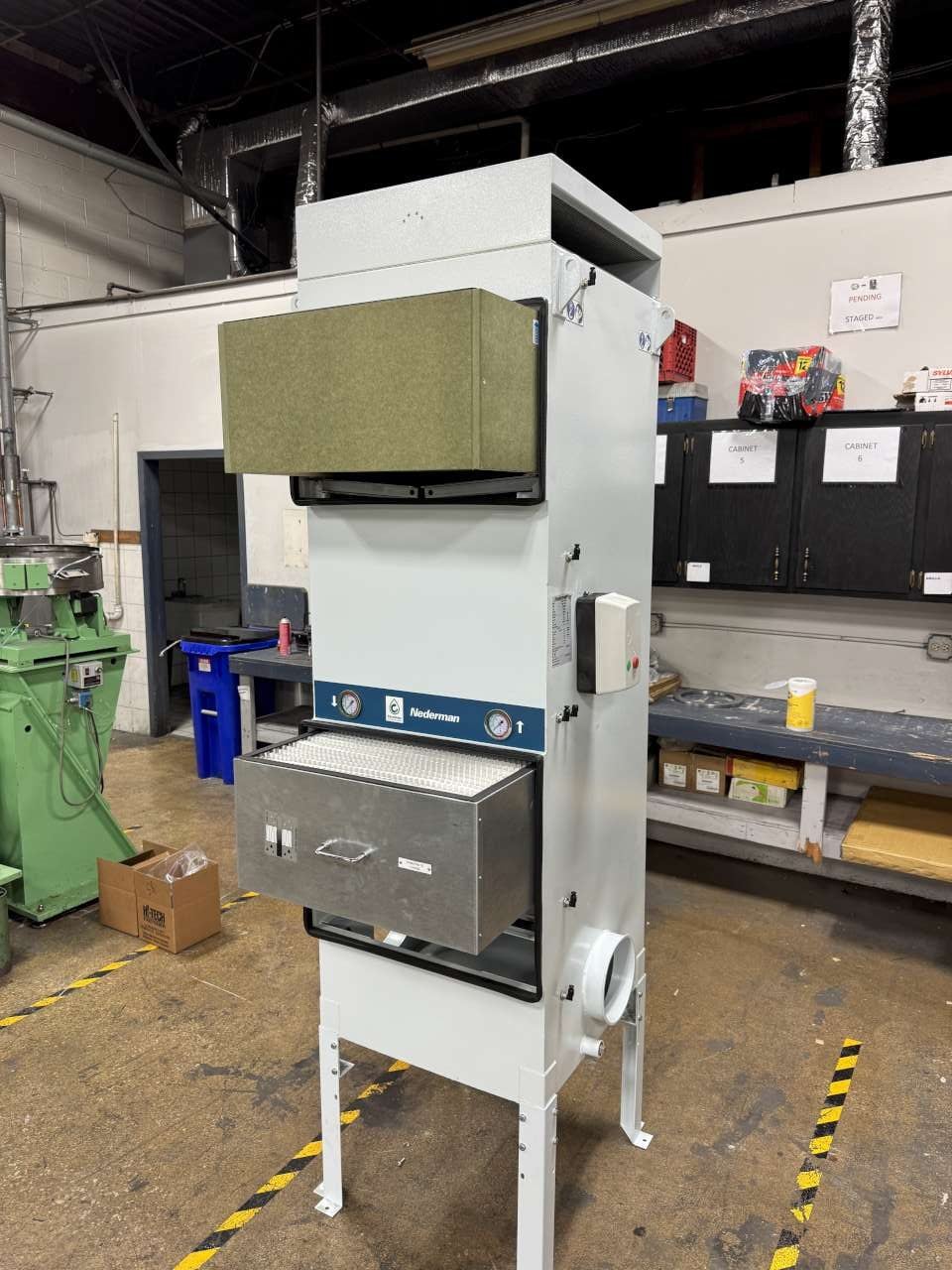 Nederman #OMF-1000, 2 stage Oil Mist Collector, 2 x 7.9" inlets, 589 cfm, 104°F internal fan, 1.5 HP, 460 - Image 3