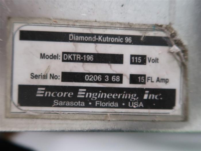 96" Encore Engineering #DKTR-196 Diamond-Kutronic fully automated squeegee sharpener - Image 4