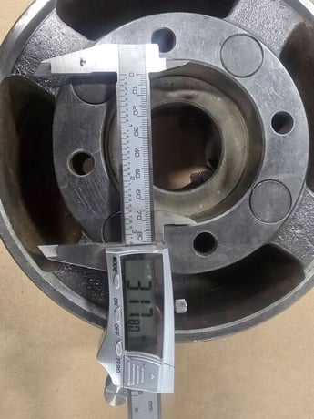 8" Buck, 4-Jaw Lathe Chuck w/ plain back - Image 6