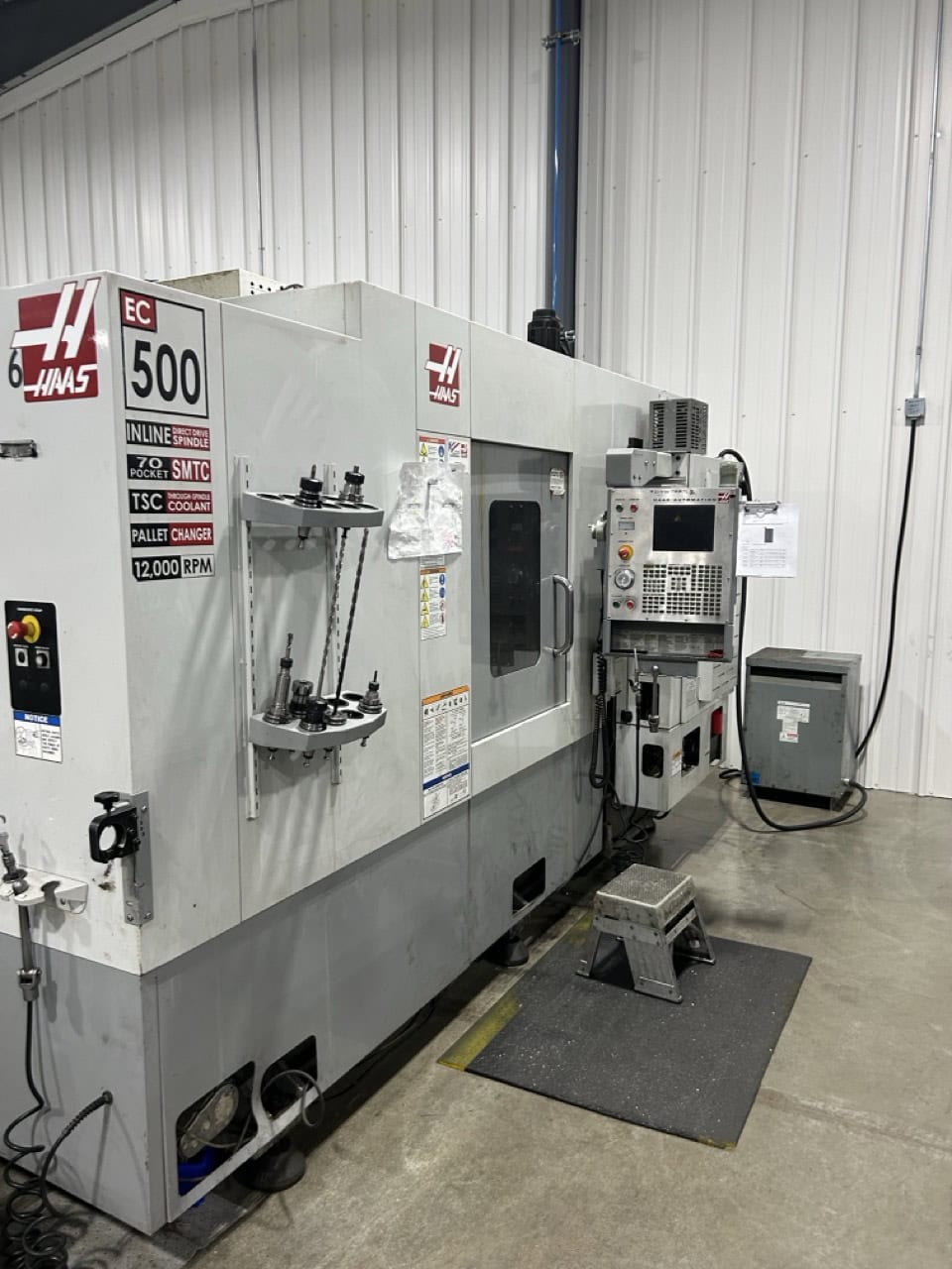Haas #EC-500, CNC horizontal machining center, 32" X, 20" Y, 28" Z, 12000 RPM, 30 HP, CAT 40 taper, 70 - Image 1