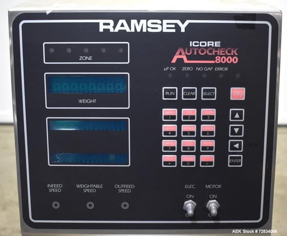 Ramsey Autocheck #AC8000 Checkweigher, 20 to 200 feet per minute, depending on product and application, 7" - Image 9