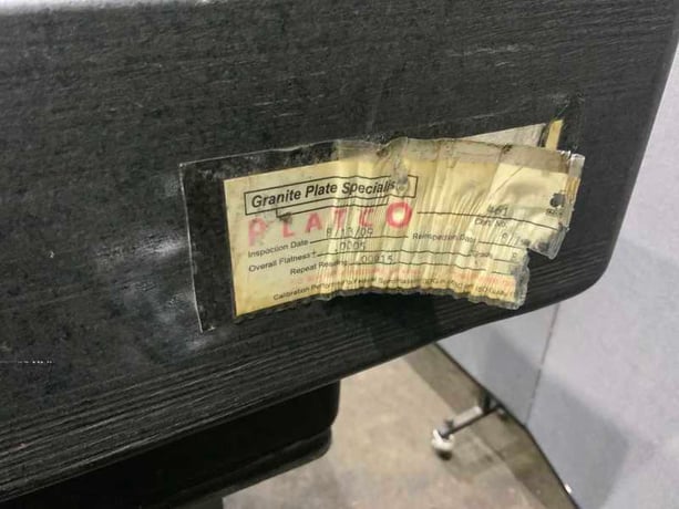 30" x 60" x 10" Blacxk Granite inspectin plate, - Image 7