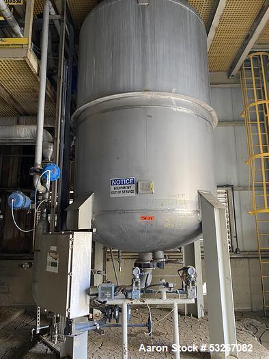 Tate Metal Works Metalworks #2205, duplex Stainless Steel vertical sand water treatment filter, 8' diameter x - Image 1