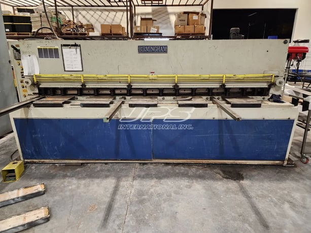 1/4" x 10' Birmingham #H1065, hydraulic shear, 32" back gauge, 15 HP, 2003 - Image 1