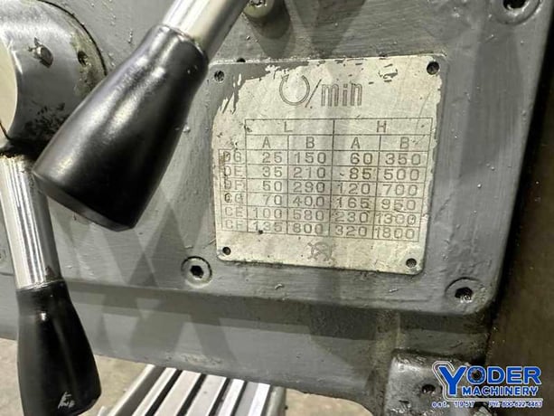 OKK #MH-2V, vertical milling machine, 12" x52" table, #50NS, power draw bar, coolant, 7.5 HP - Image 6