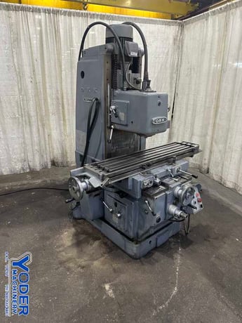 OKK #MH-2V, vertical milling machine, 12" x52" table, #50NS, power draw bar, coolant, 7.5 HP - Image 8
