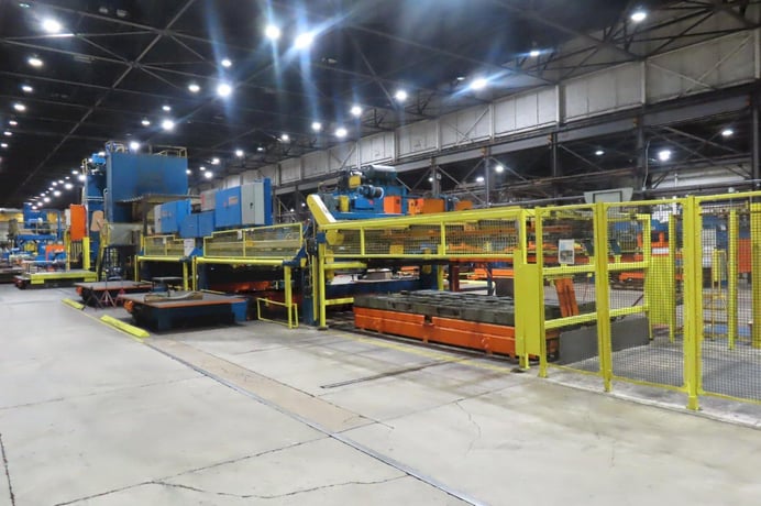 Verson #S4-500-186-108T, Blanking Line, 12" stroke, 75" Shut Height, 20" adj, 500 ton, 10-50 SPM, 186" x108" - Image 8