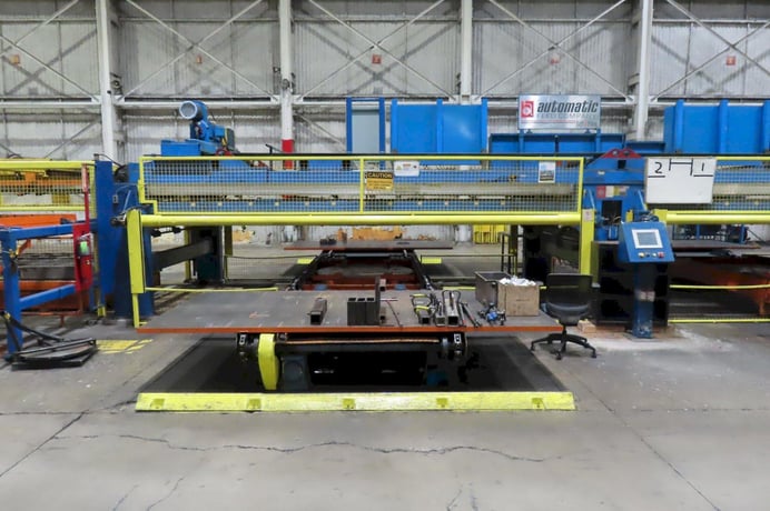 Verson #S4-500-186-108T, Blanking Line, 12" stroke, 75" Shut Height, 20" adj, 500 ton, 10-50 SPM, 186" x108" - Image 9