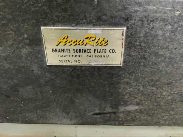 3 6" x 60" x 6" Accurite, black granite surface plate - Image 6