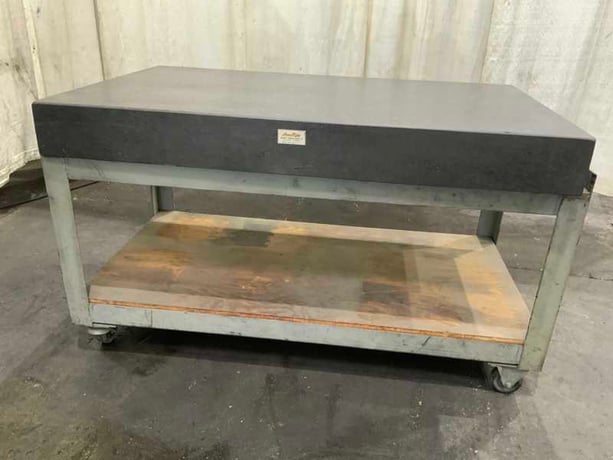 3 6" x 60" x 6" Accurite, black granite surface plate - Image 7