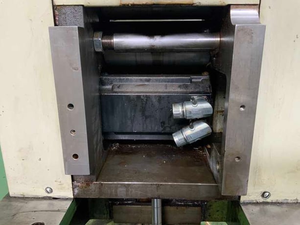 60 Ton, Minster #6SS, OBI press with feeder, 4" stroke, 16" Shut Height, air clutch & brake, 7.5 HP, 1986 - Image 8