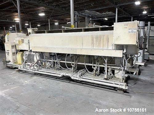 11" Prodex, Sgl Screw Pelletizing Line, w/ 2-deck screener, water cooled, 10-zone temp Control, hydraulic - Image 1