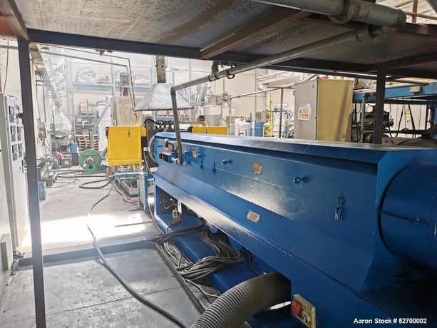 Union #120-L/D-42, single screw pelletizing line, 660-1100 lbs/hr, 2.4" screw, w/ degassing, drying, Control - Image 2