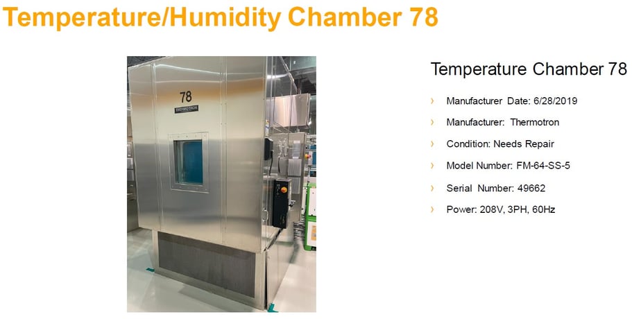 44" width x 37" D x 44" H Thermotron #FM-64-55-S, Temperature & Humidity Test Chamber, 10-90 deg. C., 208V. - Image 5