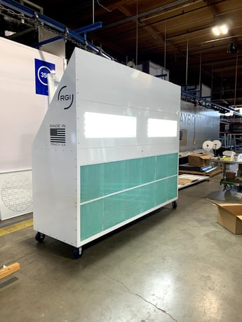 RGI Mobile Prep Stations, 10' wide x 3' Deep x 95" High - Image 1