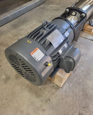 52 GPM @ 358' TDH, Grundfos #CR10-10H-G22-A-V-HQQV, horizontal multi-stage centrifugal pump package, unused - Image 6