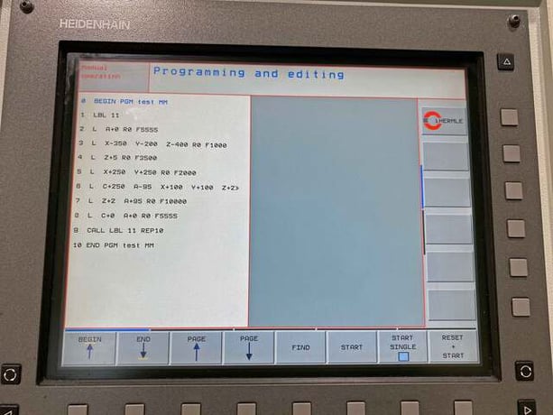 Hermle #C800U, Full 5-Axis Simultaneous vertical machining center, Heidenhain iTNC 530, rigid tapping, 2003 - Image 7