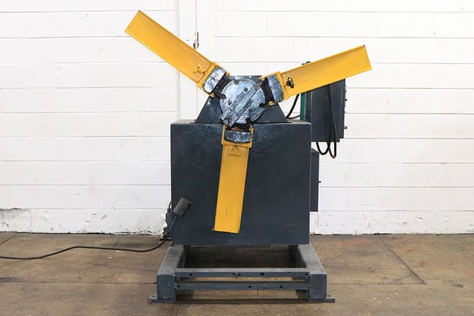 4000 lb. Feed-Lease #PR-4M-18, motorized uncoiler, 18" width, 60" outside dimensions, 16"-21" ID, 2-15 RPM - Image 1