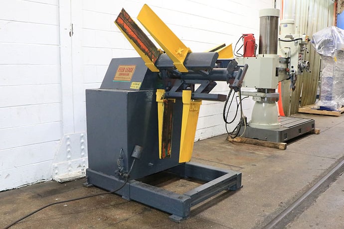 4000 lb. Feed-Lease #PR-4M-18, motorized uncoiler, 18" width, 60" outside dimensions, 16"-21" ID, 2-15 RPM - Image 3