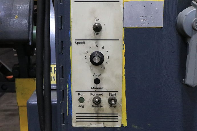 4000 lb. Feed-Lease #PR-4M-18, motorized uncoiler, 18" width, 60" outside dimensions, 16"-21" ID, 2-15 RPM - Image 6