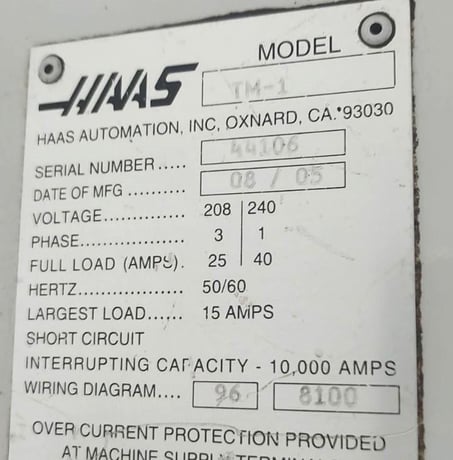 Haas #TM-1, CNC mill - Image 7