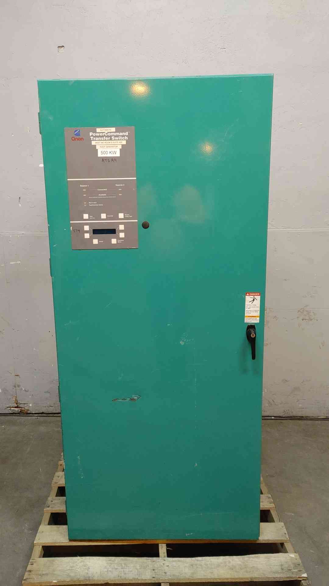 1000 Amp. Onan #OTPCD-4489506, Automatic Transfer Switch, 3-Pole, 60 Hz, 480 V - Image 1
