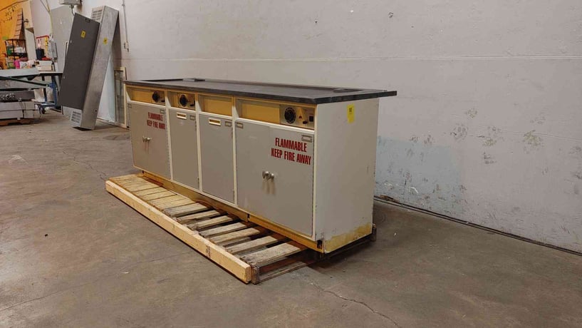 Fisher Hamilton, Flammable Liquid Storage Cabinet w/3 Dials, 96" L x 30" width x 36" H - Image 2