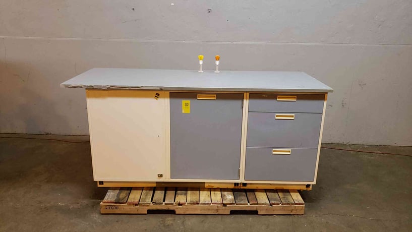 Fisher Hamilton, Casework w/Gray Countertop, 80" L x 30" width x 36" H - Image 1