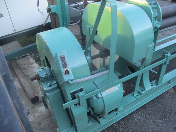 Hendley & Whittemore #TM-50, 5' rolls, 4" diameter power bending rolls, 220 V., rare - Image 3