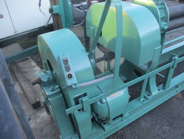 Hendley & Whittemore #TM-50, 5' rolls, 4" diameter power bending rolls, 220 V., rare - Image 3