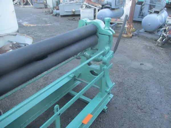 Hendley & Whittemore #TM-50, 5' rolls, 4" diameter power bending rolls, 220 V., rare - Image 4