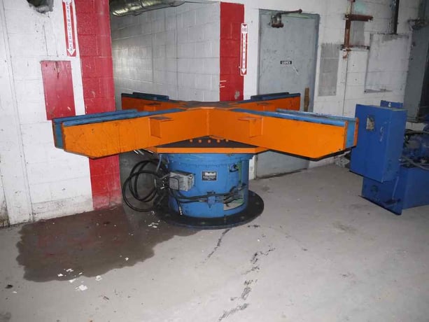 20000 lb. Coiltech, 4 Arm turnstile, 36" capacity, 24" arm length, c-hook type arms, powered rotation - Image 1