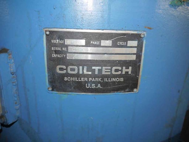 20000 lb. Coiltech, 4 Arm turnstile, 36" capacity, 24" arm length, c-hook type arms, powered rotation - Image 2