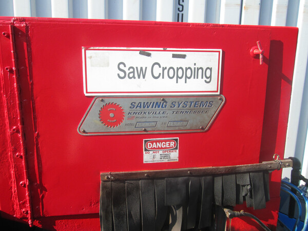 Sawing Systems Inc. #15CS, 15 HP Diamond Blade 24" Chop Saw, S/N 95-876, 1995 - Image 2
