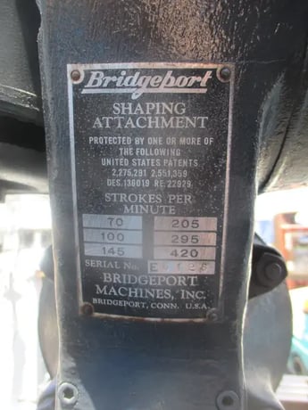Bridgeport #Series-I, Vertical Mill, 9" x42" table, 1 HP, R8 taper, sloting head, 220/440 V. - Image 7