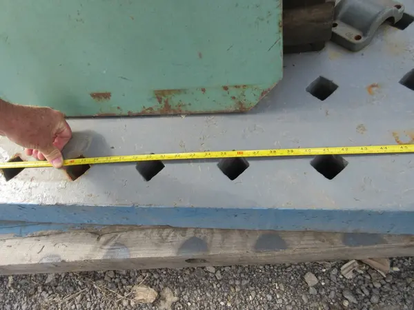 5' x 4' x 4.5" Vintage Steel Welding Table, About 100 year old - Image 3