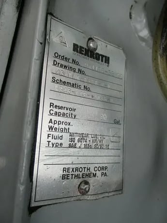 10 HP Airline Hydraulics / Rexroth Power System width Acummulator Manifold 3000 PSI - Image 3