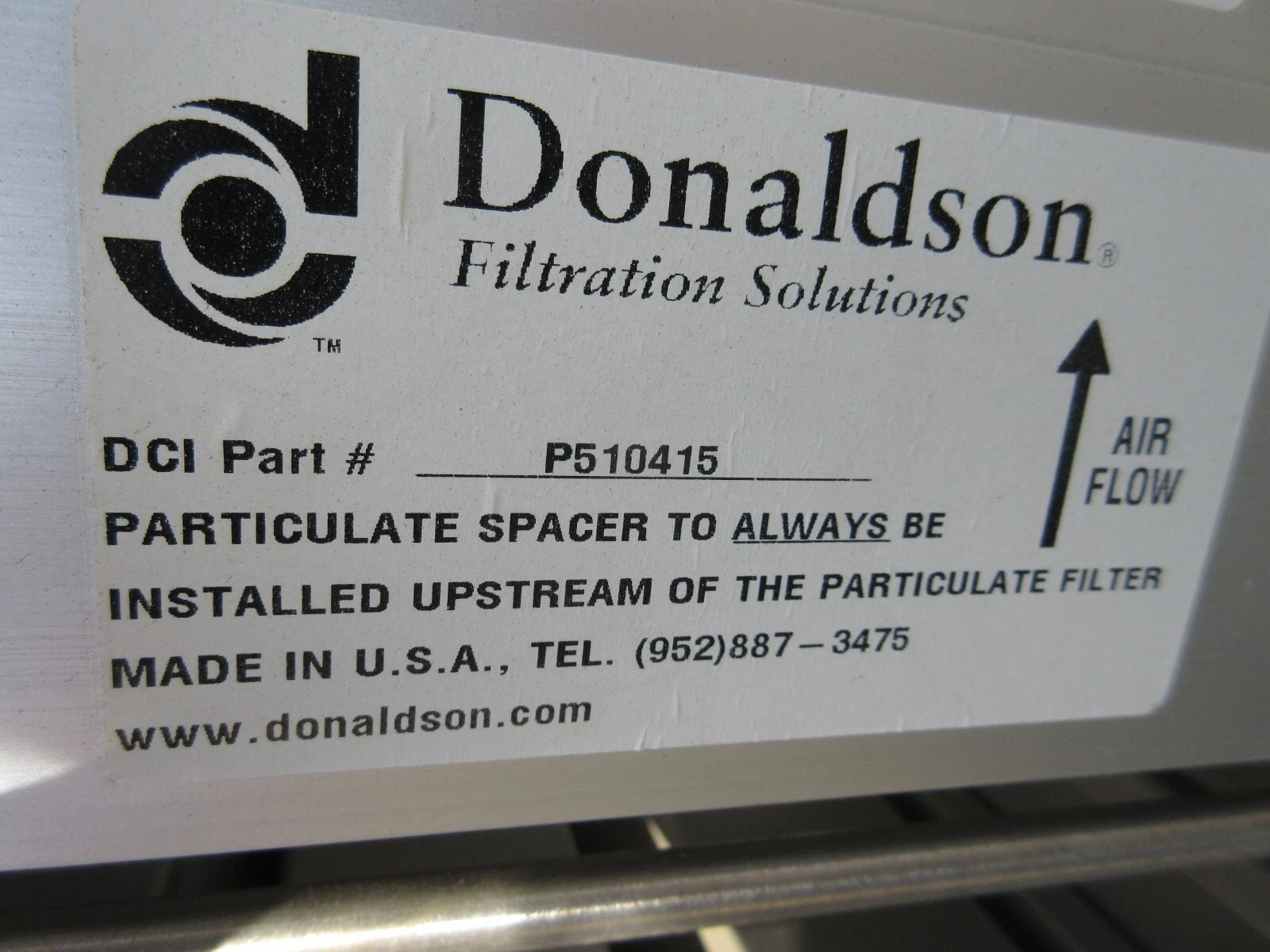 Donaldson #P510751 Dilution Air Purification System - Image 8
