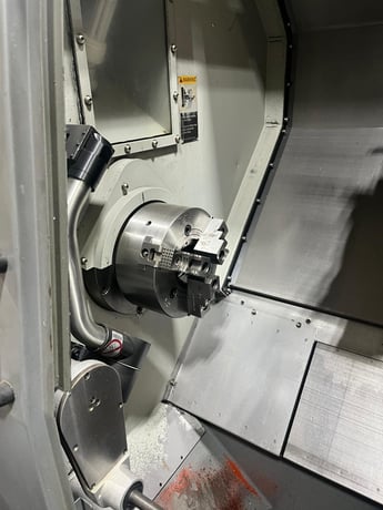 Hyundai #SKT210SY, 21.7" swing, 8" chuck, 3" bar, 9.5" turn diameter, 4000 RPM, 12 station turret, Fanuc - Image 8