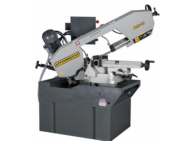 8.66" x 11" Hyd-Mech #DM-10, horizontal bandsaw, pneumatic vise, foot pedals - Image 1