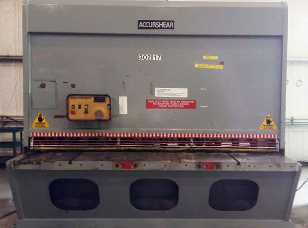 1/2" x 8' Accurshear #85008, hydraulic shear, 13" throat, motorized Back Gauge - Image 1