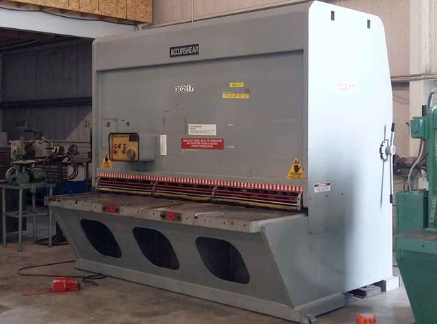 1/2" x 8' Accurshear #85008, hydraulic shear, 13" throat, motorized Back Gauge - Image 2